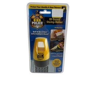 ID Police Identity Protection Roller Stamp by BulbHead - Helps Stop ID Theft